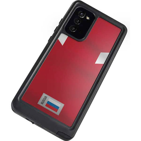 Russia Soccer Flag Galaxy Note20 5G Waterproof Case